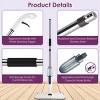 Racxily Spray Mop With 3 Machine Washable Microfiber Pads 12OZ Refillable Water Bottle Wet Dry Use Microfiber Mop For Hardwood Ceramic Tiles - 4 of 4