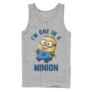 Men's Despicable Me I'm One in Minion Tank Top - 1 of 4