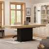 FUFU&GAGA Adjustable Width Rectangle Writing Desk Office Desk - 3 of 4