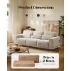 89 inch living room sofa, 3-seater sofa with wide armrests and deep seats, comfortable 3-layer sofa, sofa with detachable and washable lid - 2 of 4