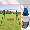 VisioGear Play and Swing Sets, Swing Sets for Backyard, Outdoor Porch Swing Frame, Hammock Chair Stand Only, Black, 43.31"*7.08"*5.51" - 2 of 4