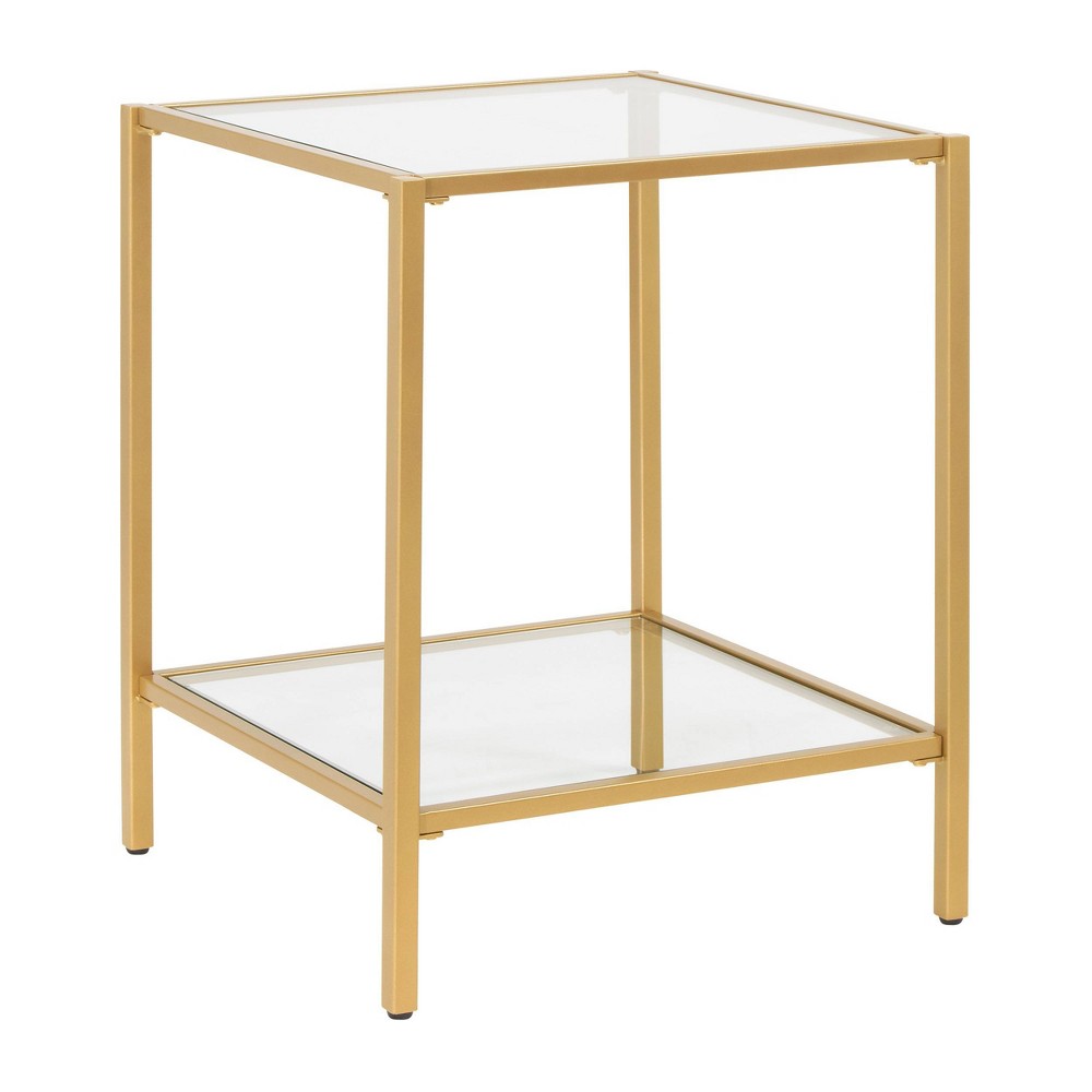 Photos - Dining Table 18.5" Square Camber Elite Side Table Gold - Studio Designs Home