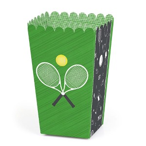 Big Dot of Happiness You Got Served - Tennis - Baby Shower or Tennis Ball Birthday Party Favor Popcorn Treat Boxes - Set of 12 - 1 of 4