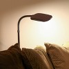 Brightech Litespan Slim Industrial Dimmable Integrated LED Gooseneck Arc Floor Lamp Havana Brown: Gooseneck, 20,000-Hour Lifespan - 4 of 4