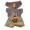 Labubu Doll Overalls Set with Gingerbread and Teddy Bear Accents - 4 of 4