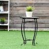 Costway Outdoor Indoor Accent Table Plant Stand Scheme Garden Steel Ocean - 4 of 4