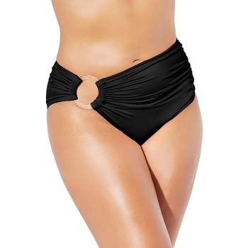 Swimsuits For All Women's Plus Size Crisscross Wrap Bikini Bottom - 20,  Black : Target