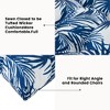 ARTPLAN Outdoor Cushions for Settee,Wicker Loveseat Cushions with Tie,Tufted Patio Cushions 2 U-Shaped Set of 5 Piece,L44xW19，Floral - 4 of 4
