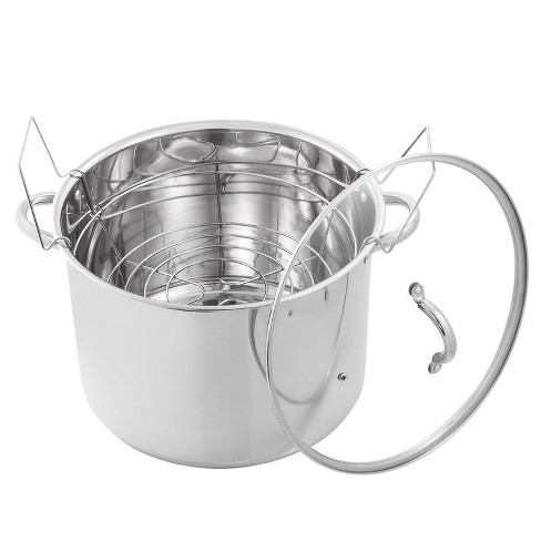 Mcsunley Stainless Steel Canner 14.25 In. 21.5 Qt Silver : Target