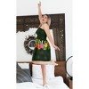 LA LEELA Women's Tube Dress Dress Top Short One Size Floral Black - 4 of 4