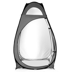 SEVOBAL Camping Tents Portable Privacy Shelter Tent for Outdoor Changing Toilet and Shower Use, Gray, 22.05"*22.05"*1.18" - 1 of 4