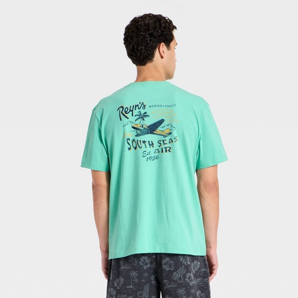 Camiseta gráfica de manga corta para hombre - Goodfellow & Co™ x Reyn Spooner Verde azulado 2