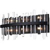 Elegant Lighting Serena 24 inch crystal bath sconce in black - 3 of 4