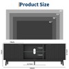63'' TV Stand, Entertainment Center with Power Outlets and Adjustable Shelf, TV Console for Living Room, Modern Media Console - 2 of 4