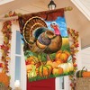 Turkey And Pumpkins Fall House Flag Thanksgiving Farm Autumn 28" x 40" Briarwood Lane - 4 of 4