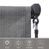 Angel Sar Outdoor Cordless Patio Sunshade, Splice Curtain Roller Shade for Porch Pavilion, Mocha Breathable Knitted Fabric Sun Protection - 4 of 4