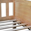 NicBex Twin Size Bunk Bed Detachable Design Triple Wooden Bed Frame with 2 Ladders and Full Length Guardrail, No Box Spring Required - 4 of 4