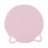 Unique Bargains Single Cat-Ear Shape Heat Resistant Trivet Mat Cotton 9.45"x9.45"x0.31" - 3 of 3