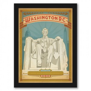 Americanflat - Asa Washington Dc by Anderson Design Group - Black Frame 11"x14" - 1 of 4