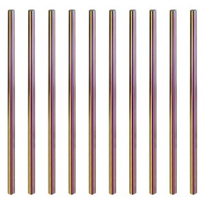 Unique Bargains 304 Stainless Steel Durable Reusable Heart Shape Drinking Straw 8.46" x 0.31"(L*W) - 1 of 4