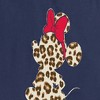 Women's - Disney - Minnie Mouse Leopard Print Silhouette Short Sleeve Graphic T-Shirt - 2 of 4