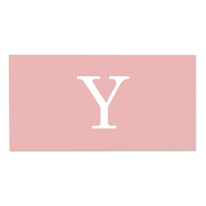Personalization Mall Simple Initial Personalized Beach Towel, Blush - 1 of 2