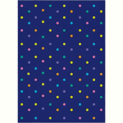 Crayola Polka Dot Blue Area Rug By Well Woven