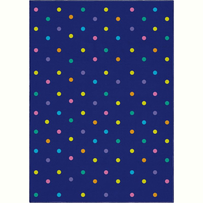 Crayola Polka Dot Blue Area Rug By Well Woven, 1 of 9