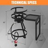 Winado 30qt. Turkey Fryer With Basket Outdoor Propane Deep Fryers Burner Stand With Side Shelf - 3 of 4