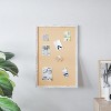 Emma and Oliver Wall Mount Cork Board with Wooden Push Pins - 2 of 4