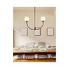 Elegant Lighting Nyomi 36-Inch Brass Chandelier with Opal-Inspired Touch - 2 of 4