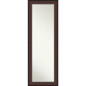 Amanti Art Harvard Walnut Non-Beveled On the Door Mirror Full Length Mirror, Wall Mirror 52.5 in x 18.5 in - 1 of 4