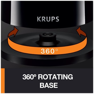 Krups 1.5L Black Cool Touch Stainless Steel Electric Kettle