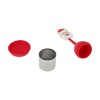 Unique Bargains Tea Strainer Tea Infuser Hand Wash Only Vertical Style Silicone Stainless Steel Red 2.17"x6.3" 1Set - 4 of 4