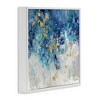 Stupell Industries Abstract Blue Gold Paint Design, 17" x 17" - 3 of 4