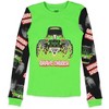Monster Jam Boys' Truck Long Sleeve Grave Digger Tight Fit Sleep Pajama Set Multicolored - 2 of 4