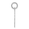 Black Bow Jewelry Sterling Silver, Sarah Collection 15mm Brocaded Disc Initial K Pendant - 2 of 4
