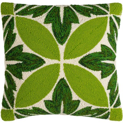 Paradise Pillow - Green/Multi - 20" x 20" - Safavieh