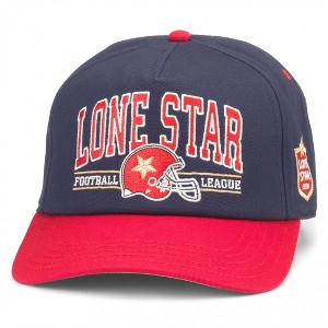 Adult Lone Star Beer Football League Snapback Hat - 1 of 2