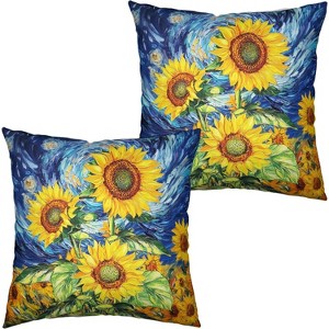 LISM Pillow Covers Cotton Linen Throw Pillow Case Set of 2 - 1 of 4