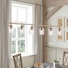 Modern 6-Light Gold Linear Chandelier with Ribbed Glass Shades, Kitchen Island Pendant Lighting Fixture - 2 of 4