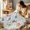 Hachikiko Watercolor Cat Throw Blanket, 60"x80" Twin Size, Cute Gradient Cat Print - 3 of 4