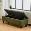 FONTOI Ottoman Bench with Storage, Foot Rest for Living Room Entryway Hotel, Green, 17.5"*16.33"*50.75" - 4 of 4