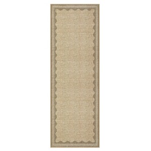 Indoor Modern Washable Area Rugs with Scalloped Print, Ultra Thin Non Slip Throw Carpet for Bedroom Living Room - 1 of 4