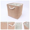 REGALWOVEN Shelves Closet Square Fabric Collapsible Storage Basket Bin with Handle 2 Pcs - 2 of 4