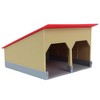 1/64 The Double Bay 40ft x 40ft Cattle Shed, Tan & Red, 3D Printed RW-056 - 2 of 4