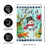 Evergreen Let it Snow Snowman and Woodlands Suede Garden Flag 12 x 18 Inches Indoor Outdoor Decor - 4 of 4