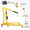 2-Ton Folding Engine Crane - Heavy Duty Steel Hoist, Foldable Stand with 6 Casters, for Garage Workshop Auto Repair - 3 of 4