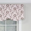 RLF Home Pin Wheel Provance 100% Cotton with Fully Lined 3" Rod Pocket Valnance for Windows 50" x 15" Pink - 3 of 4