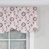 RLF Home Pin Wheel Provance 100% Cotton with Fully Lined 3" Rod Pocket Valnance for Windows 50" x 15" Pink - image 3 of 4